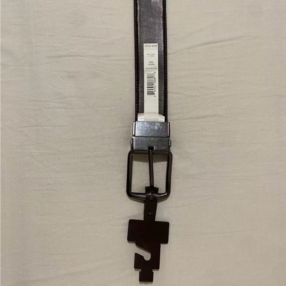 NWT Coach Men’s Brown Leather Cut-To-Size Reversible Belt